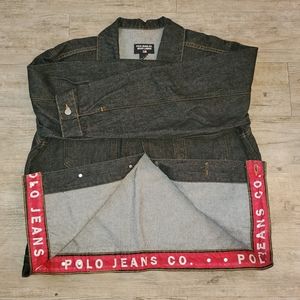 📍Polo Jeans co Ralph Lauren black denim jacket